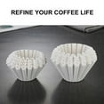 thumbnail image 3 of 1-4 Cup Basket Coffee Filters White Coffee Filters Paper Home Collection Biodegradable Taller Walled Filters for Home Office Barista, 3 of 6