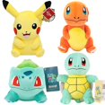 thumbnail image 1 of Charmander Squirtle Bulbasaur Pikachued Eevee Jigglypuff Lapras Anime Pokemoned Stuffed Toy Plush Doll Peluche Gift for Kids heqiyong LED, 1 of 2