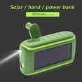 thumbnail image 5 of Cargador solar portátil con manivela amousa, 8000 mAh, 3 modos de potencia, 5 of 5
