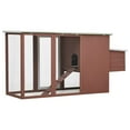 thumbnail image 4 of vidaXL Chicken Coop and Run Hen House with Nesting Box and Ramp Solid Wood, 4 of 7