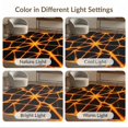 thumbnail image 7 of ODIKA 5'x7' Washable Area Rug Easy Care, Non-Shedding, Pet Friendly, Fissure Illusion Grid Motif Optical Cracked Volcanic Abstract Refined Structured for Small Living Room, Bedroom, 7 of 7