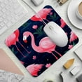 thumbnail image 2 of Flamingo Printed Square Desk Pad, 8.3x9.8 Inch Non-Slip Rubber Bottom Gaming Mousepad, Desk Mat for Office and Gaming, 2 of 6