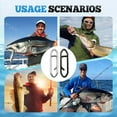 thumbnail image 6 of TaoLeHui 50-Pack Fishing Power Speed Clips, High Strength Stainless Steel Speed Clip for Fishing Lure Quick Change, Freshwater Saltwater Crankbait Popper Lures Quick Snap Connector Tackle, 6 of 7