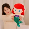 thumbnail image 5 of 30cm Disney Ariel princesa sirena muñeca de peluche Kawaii Anna Elsa juguetes de peluche suave dibujos animados versión Q muñeca regalos de navidad para niñas, 5 of 5