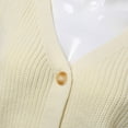 thumbnail image 5 of Vedolay Long Cardigans for Women Open Front Casual Knit Long Sleeve Tops 2023 Beige,S, 5 of 5