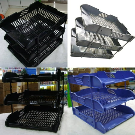 Refillable Notepad Holder - Office School Home Stationery Storage Filing Holder Paper Letter Tray