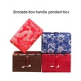 thumbnail image 3 of Joyero de brocado Sonducket Caja de almacenamiento Color café 9*6*5.5 cm, 3 of 6
