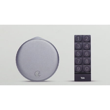August - Wi-Fi Smart Lock with Smart Keypad - Silver