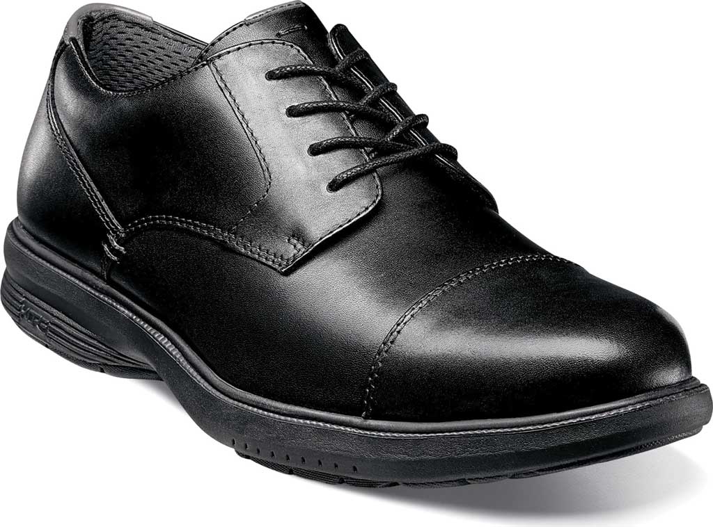 Men's Nunn Bush Melvin St. Cap Toe Derby Shoe Black Leather 11.5 M - image 1 of 7