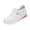 White, variant on CHWshoes Shoes For Women Sneakers Slip Ons Canvas Shoes Fashion Casual Summer Low Top Platform Walking Flats Loafers,Black Size 36