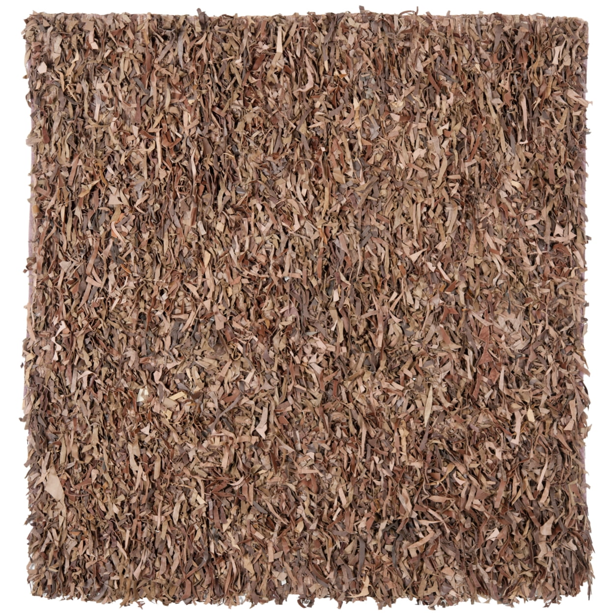 SAFAVIEH Mariam Leather Shag Area Rug, Brown, 8' x 10'