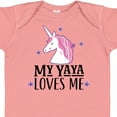 thumbnail image 4 of Inktastic My Yaya Loves Me Unicorn Girls Baby Bodysuit, 4 of 5