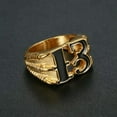 thumbnail image 2 of GAVONO Stainless Steel Punk Biker Gothic Number 13 Dragon Claw Ring Size 7-14-Gold/Black-12, 2 of 2