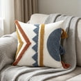 thumbnail image 7 of Lzobxe Pillow Covers Inch Cozy Microfiber Pillowcases, Bohemian Embroidered Cushion Cover Seasonal Decorations for Couch Sofa Bed Living Room, 7 of 7