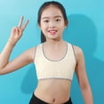 thumbnail image 2 of 2 Pack Girls Training Bra Bralette, SILVERCELL Teens Girl Casual Wireless Padded Bra Racerback Vest Sports Bra 8-16 Years, 2 of 8