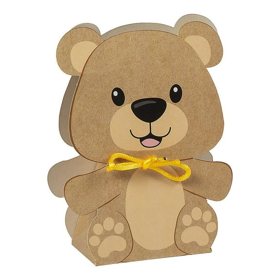 Teddy Bear Favor Boxes, Baby, Party Supplies, 12 Pieces