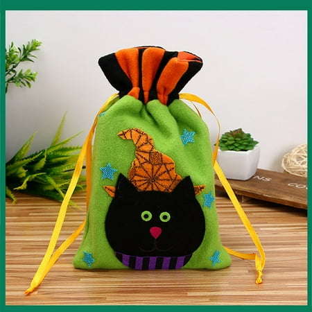 Bundles Bags - Halloween Candy Bag Satchel Rucksack Bundle Pocket Drawstring Storage Bag