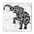 thumbnail image 1 of Elephant Bandana, Floral Ornament Art, Unisex Head and Neck Tie, by Ambesonne, 1 of 2