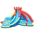 thumbnail image 4 of Gymax Inflatable Water Park Bounce House Crab w/ 2 Slides Climbing Wall Tunnel, 4 of 10