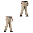 thumbnail image 4 of Pantalones Cargo Qarigey de secado rápido impermeables ligeros para hombre Caqui METRO 2piezas, 4 of 6