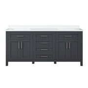OVE Decors Tahoe 72 in. Dark Charcoal Vanity