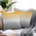 thumbnail image 2 of Throw Pillow Covers 20x20 Inch Set of 2, Color Gradient Pattern Waterproof Outdoor Pillow Covers, Decorative Cushion Pillowcases for Couch, Sofa, Bed, Garden, Patio, 2 of 9