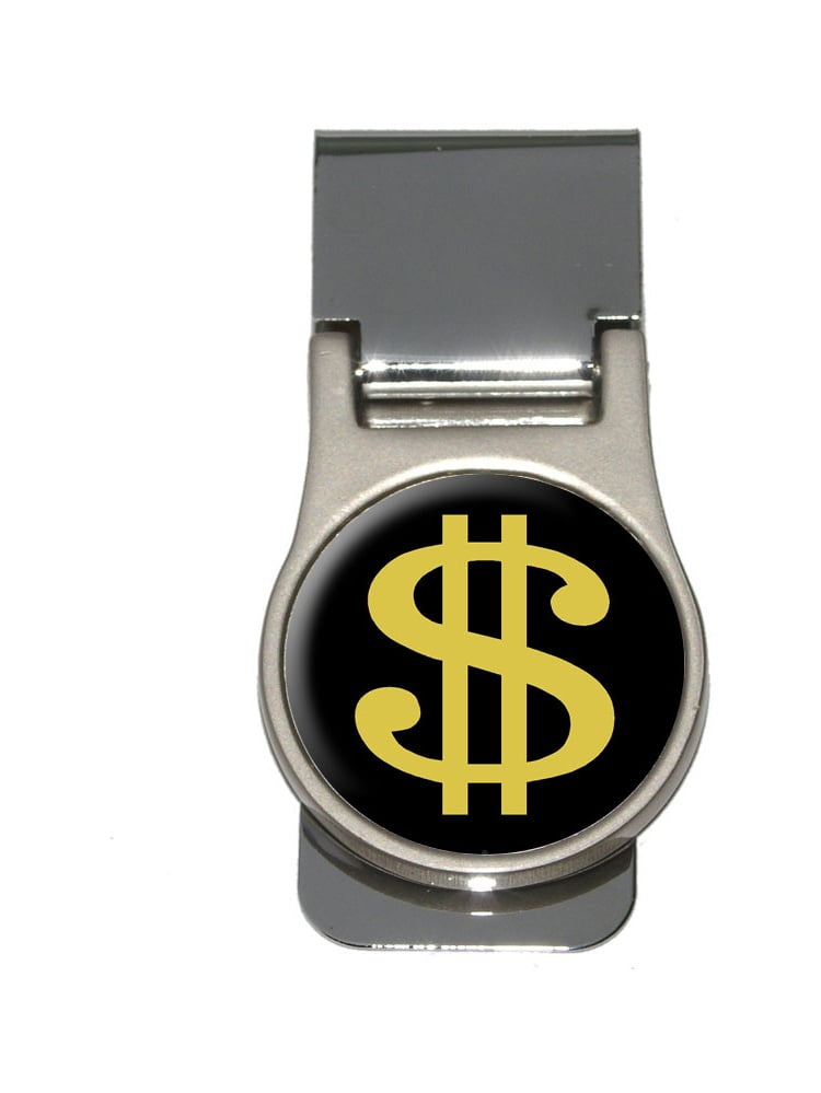 Dollar Sign Gold and Black Money Clip