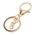 thumbnail image 3 of yuksok 10pcs Hook Clasps Keychain Gold Plated, 3 of 9