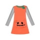 thumbnail image 1 of Vestido Tipo Playera para Niñas Halloween Calabaza Bolsillo Grande Manga Larga 7 Años, 1 of 1