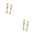 thumbnail image 3 of Pendientes de guitarra Qarigey 2 piezas colgante de circón brillante Unisex Clip para Oro, 3 of 6