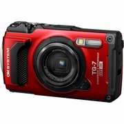 Pixibytes OM SYSTEM Tough TG-7 Digital Camera, 3 Screen, Red
