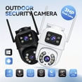 thumbnail image 4 of Closeli 3MP Dual Lens WiFi Security Camera Outdoor, IPX56 Waterproof, 360 PTZ AI Auto Tracking, Color Night Vision, Two-Way Audio & Motion Alarm, 4 of 12