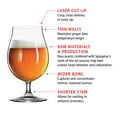 thumbnail image 3 of Spiegelau Beer Classics Tulip Glasses, Set of 4, European-Made Lead-Free Crystal, Modern Beer Glasses, Dishwasher Safe, Professional Quality Beer Tulip Glass Gift Set, 15.5 oz, 3 of 12