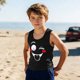 thumbnail image 1 of Camisolas de cuello redondo para niños pequeños y niños a la moda, lindas camisetas con estampado degradado, parte inferior suave sin mangas, camisetas para niñas, 1 of 6