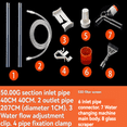 thumbnail image 3 of Pneumatic Aquarium Cleaning Kit - No Electric Siphon Start Gravel Cleaner, Handheld Water Changer with Flow Control Valve, Multi-Functional Fish Tank Tool for Waste Removal, Algae Scraping, Moss, 3 of 6