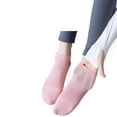 thumbnail image 3 of Women's Cotton socks Socks with Grips Non Slip Yoga Socks for Women 5-Pack, 3 of 4