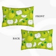thumbnail image 4 of EasygdpGreen Apple Polyester Fiber Double-Sided Pillowcase,Super Soft,Comfortable And Luxurious Pillowcase,Not Easy To Break Or Deform- 20"X30", 4 of 9