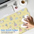thumbnail image 4 of Long Mouse Pads for Desk,Yellow Princess Unicorn Pattern Desk Mats on Top Of Desks, Desk Mouse Pad Extra Large with 3mm Non-Slip Base and Stitched Edge for Gaming,Office,Work,Home 31.5"x11.8", 4 of 6