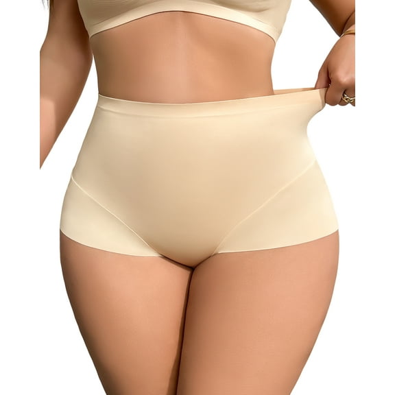Shapewear Panties for Women Tummy Control Underwear Mid Wasited Invisible Butt Lifting Shaping Brief