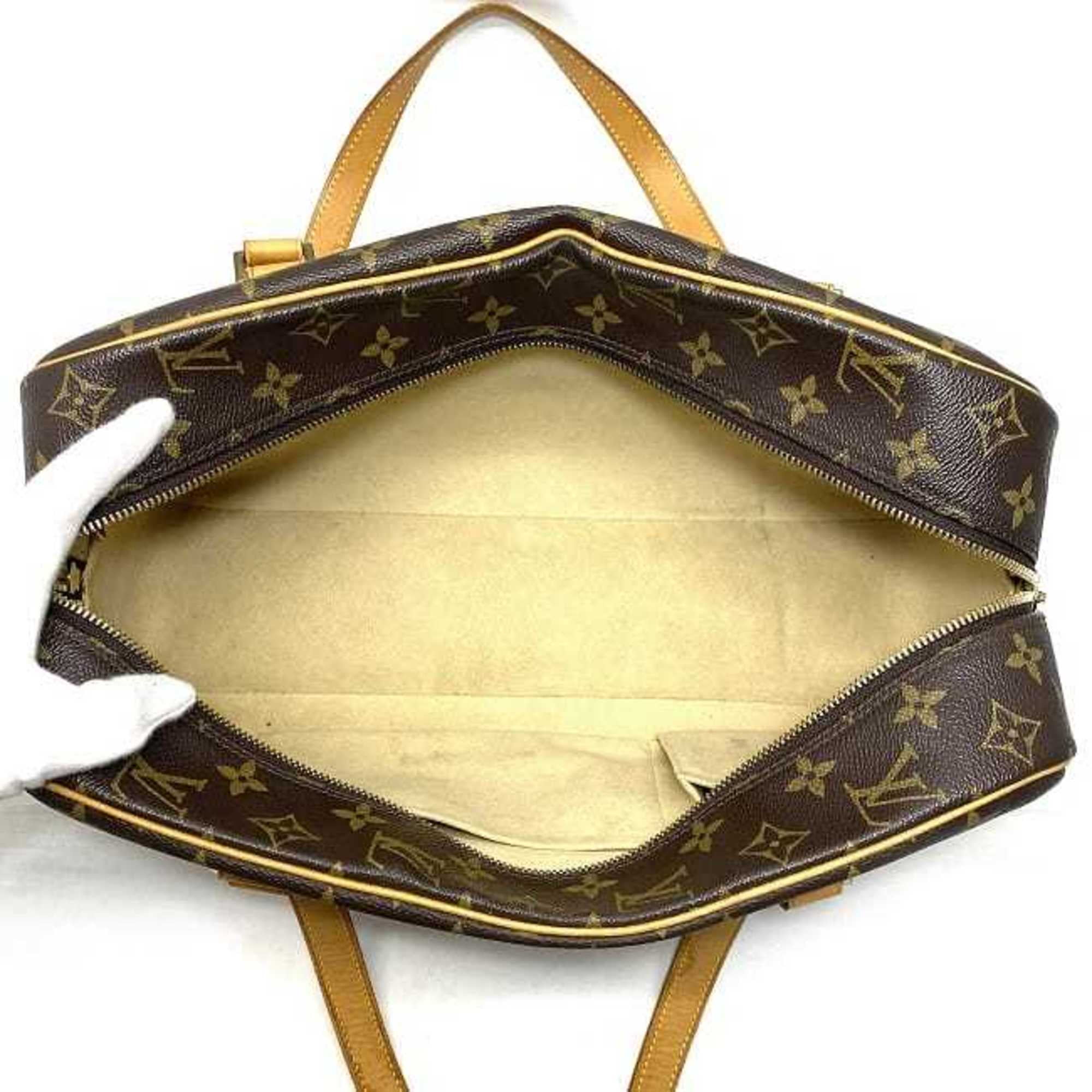 Pre-Owned Louis Vuitton Tote Bag Cite MM Brown Beige Monogram