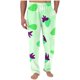 thumbnail image 1 of Pantalones largos para hombre con estampado de cintura elástica y bolsillo con cordón, pantalones largos de poliéster para hombre, 1 of 5