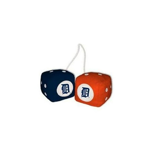 Fremont Die Consumer Products F68006 Fuzzy Dice - Detroit Tigers