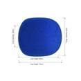 thumbnail image 2 of Uxcell 2.76inch Thicken Ball Type Mic Cover Headset Windscreen Foam Blue  2 pcs, 2 of 5