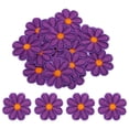 thumbnail image 1 of Parche de flores de Uxcell para planchar, bordado, parche de flores para reparación de ropa, mochila 3.54x3.54" 15 Pcs (Púrpura), 1 of 7