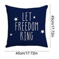 thumbnail image 4 of Qocolhg Independence Day Decorations Pillow Covers 18x18 4th of July American Flag Stars and Stripes Patriotic Throw Pillow Covers Freedom Pillows Decor for Memorial Day Party Home, 4 of 7