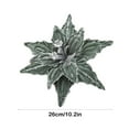 thumbnail image 3 of geerera Poinsettia Velvet Glitter Flowers, Artificial Magnolia Christmas Ornaments, Sparkling Floral Tree Decor, for Wedding Parties, New Year Celebrations, Holiday DIY Projects, 3 of 6