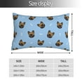 thumbnail image 4 of Kll French Bulldog Face Pillow Covers Envelope Closure,Super Soft And Cozy Fuzzy Fleece Pillow Case Cover 20"X30", 4 of 9
