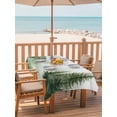 thumbnail image 2 of 54x80 Inch Outdoor Tablecloth with Umbrella Hole Zipper Rectangle Watercolor Forest Rectangular Tablecloths Outside Waterproof Green Foggy Natural Landscape Plants Patio Table Cover for Picnic Party, 2 of 8