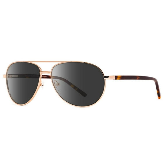 Ono's SUPERIOR Grey Plano Mirror Gold Tortoise POLARIZED Frame SUNGLASSES