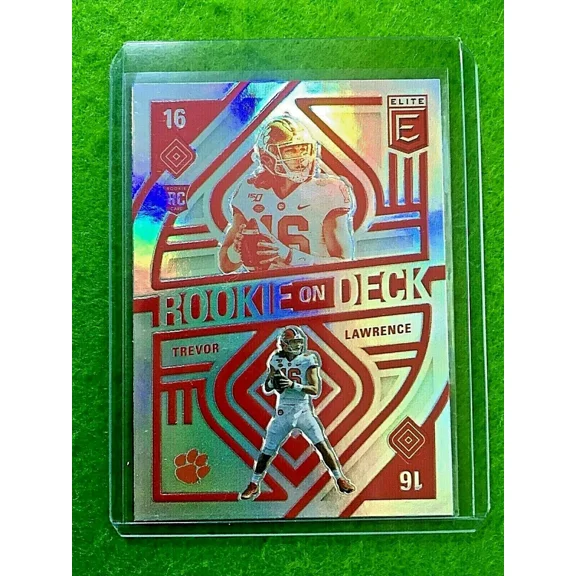 TREVOR LAWRENCE SILVER PRIZM ROOKIE CARD CLEMSON RC 2021 Donruss Elite